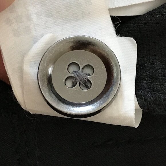 Prana Halle Straight Pants Women 12 Black Mid Rise Zip Pocket UPF 50+ Outdoor - Picture 16 of 16